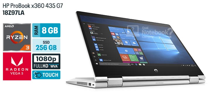 HP ProBook x360 435 G7 18Z97LA especificacoes tecnicas ficha tecnica configuracoes