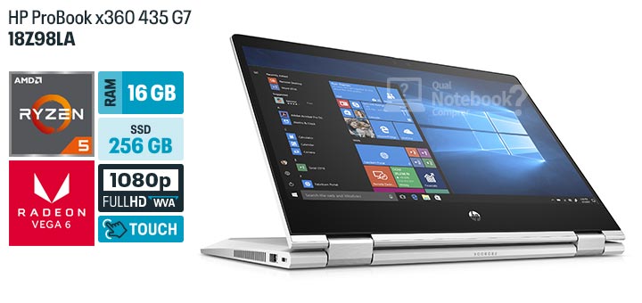 HP ProBook x360 435 G7 18Z98LA especificacoes tecnicas ficha tecnica configuracoes