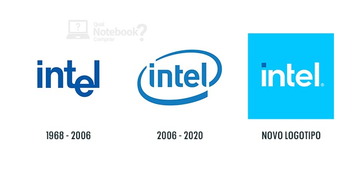 Intel evolucao logotipo nova identidade visual marca