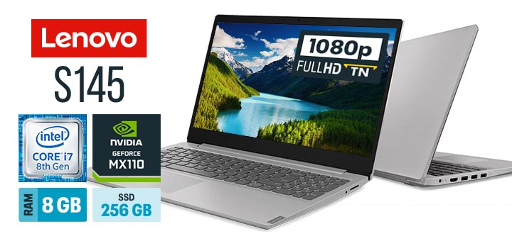 Lenovo IdeaPad S145 81S9000HBR capa Intel Core i7 RAM 8 GB SSD 256 GB Full HD GeForce MX110