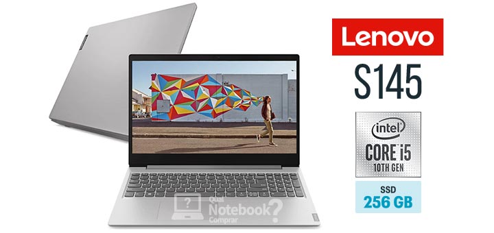 Lenovo IdeaPad S145 82DJ0003BR capa Intel Core i5 10a geracao RAM 8 GB SSD 256 GB