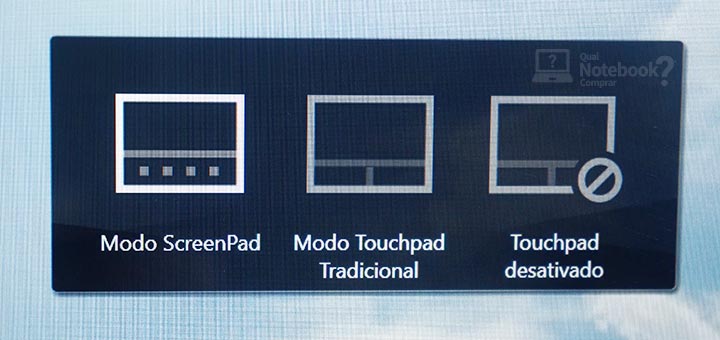 Review ASUS ZenBook 14 X434FAC touchpad ScreenPad tecla F6 ativar desativar