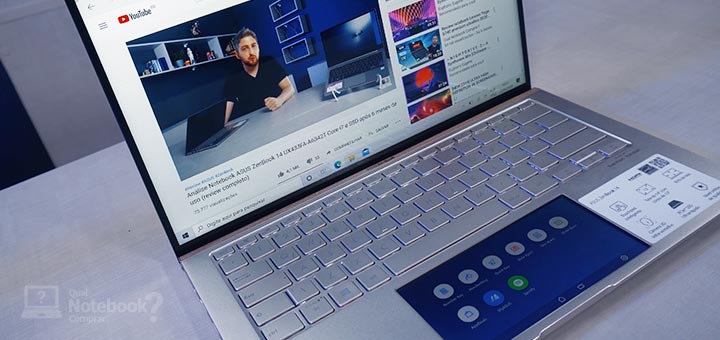 Review ASUS ZenBook 14 X434FAC visao geral design acabamento ScreenPad segunda tela