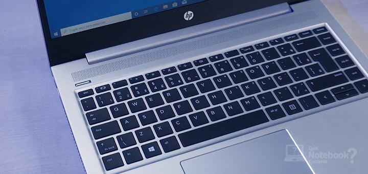 Unboxing HP ProBook 445 G7 teclado visao geral saidas som