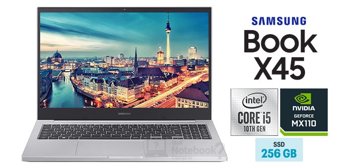 Samsung Book X45 NP550XCJ-XF3BR Prata capa Intel Core i5 8 GB SSD 256 GB GeForce MX110