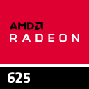 Placa de vídeo GPU dedicada AMD Radeon 625