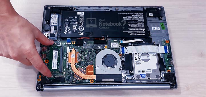Review Acer Aspire 5 A515-54 parte interna especificacoes tecnicas substituir memoria RAM upgrades
