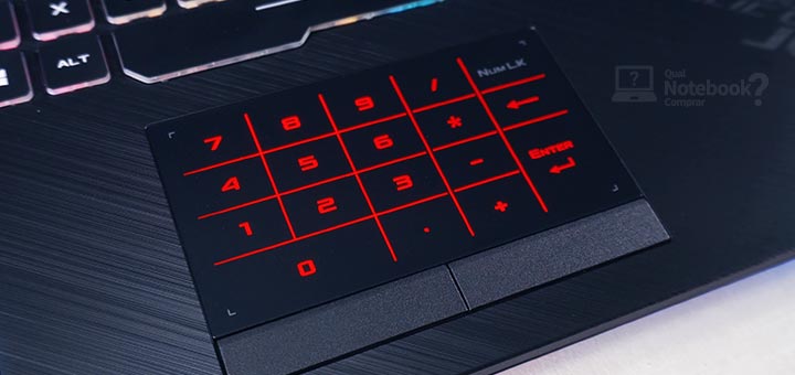 Unboxing ASUS ROG Strix G15 touchpad teclado numerico digital