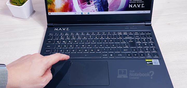 Unboxing NAVE Estelar teclado touchpad visao geral