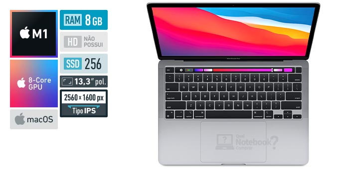 Apple MacBook Pro MYD82BZA Apple M1 RAM 8 GB SSD 256 GB