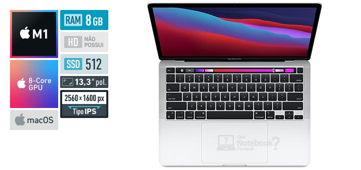 Apple MacBook Pro MYDC2BZA Apple M1 RAM 8 GB SSD 512 GB