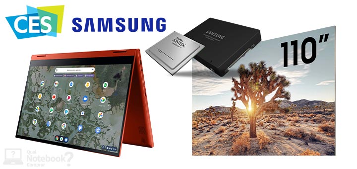 CES 2021 Samsung novidades Galaxy Chromebook 2 CSD MicroLED
