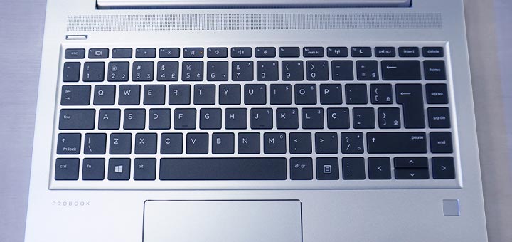 Review HP ProBook 445 G7 teclado ABNT2 sem retroiluminacao