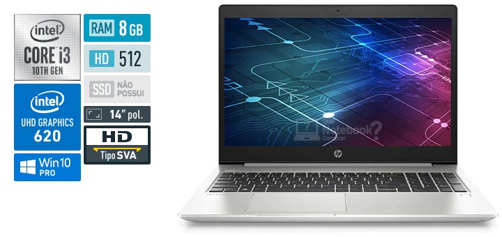 HP ProBook 440 G7 2B265LA Intel Core i3 10th RAM 8 GB HDD 512 GB HD SVA