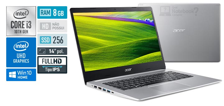 Acer Aspire 5 A514-53-34FQ Intel Core i3 10th RAM 8 GB SSD 256 GB Full HD IPS