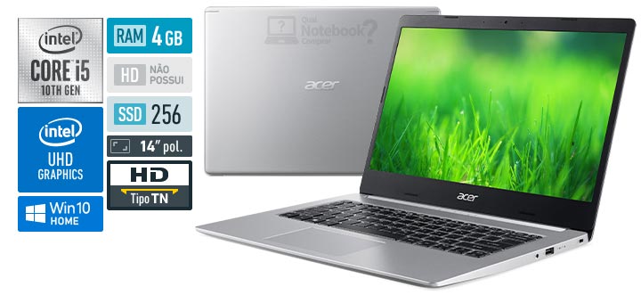 Acer Aspire 5 A514-53-5239 Intel Core i5 10th RAM 4 GB SSD 256 GB HD TN