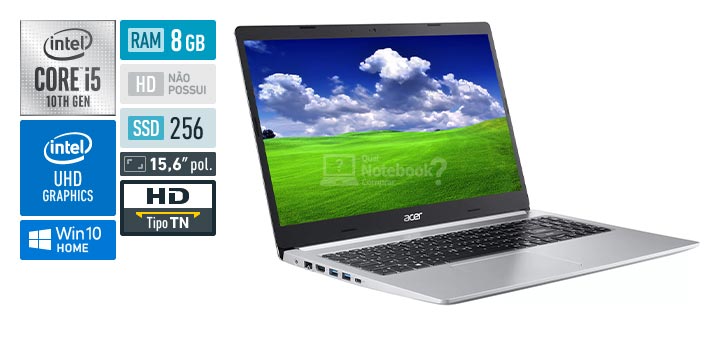 Acer Aspire 5 A515-55-592C Intel Core i5 10th RAM 8 GB SSD 256 GB