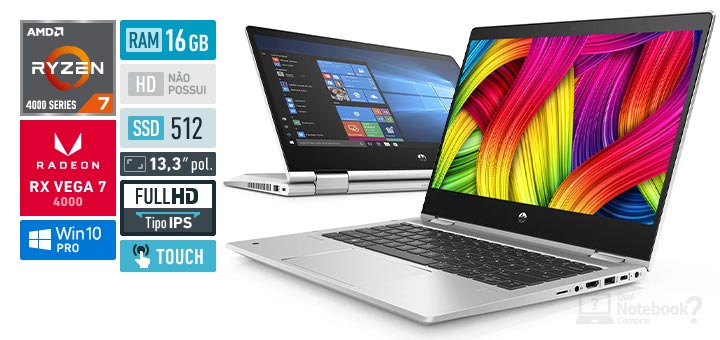 HP ProBook x360 435 G7 18Z96LA AMD Ryzen 7 4700U RAM 16 GB SSD 512 GB AMD Radeon RX Vega 7 Full HD IPS Touch Screen