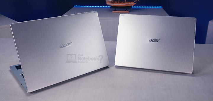 Unboxing Acer Aspire 3 A514-53 comparacao 14 polegadas com modelo 15 polegadas A515-54