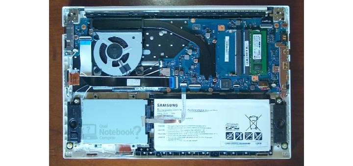 Review Samsung Book E20 configuracoes hardware notebook aberto upgrades