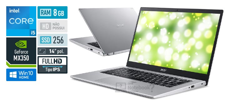 Acer Aspire 5 A514-54G-54Y4 Intel Core i5 11th RAM 8 GB SSD 256 GB Nvidia GeForce MX350 14 Full HD IPS