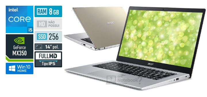 Acer Aspire 5 A514-54G-586R Intel Core i5 11th RAM 8 GB SSD 256 GB Nvidia GeForce MX 350 14 Full HD IPS