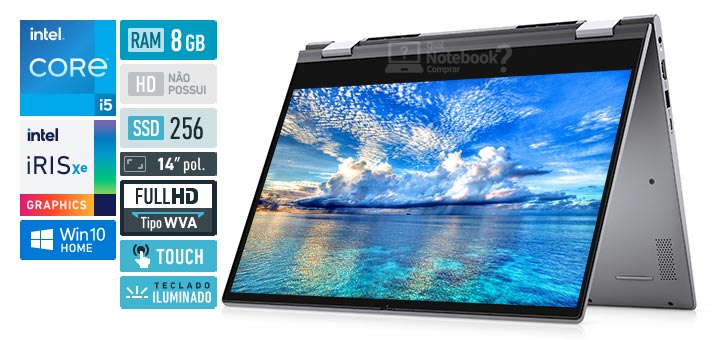 Dell Inspiron 14 5000 5406-M20S Intel Core I5 11th RAM 8 GB SSD 256 GB Full HD WVA Touchscreen