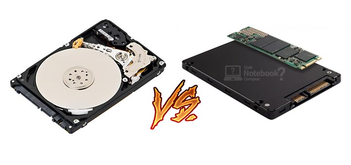 comparacao entre HD mecanico disco ridigo hard disk e SSD solid state drive