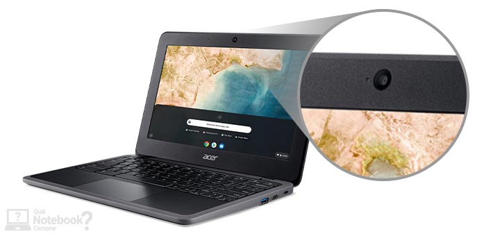 Acer Chromebook 311 webcam camera frontal HD 720p