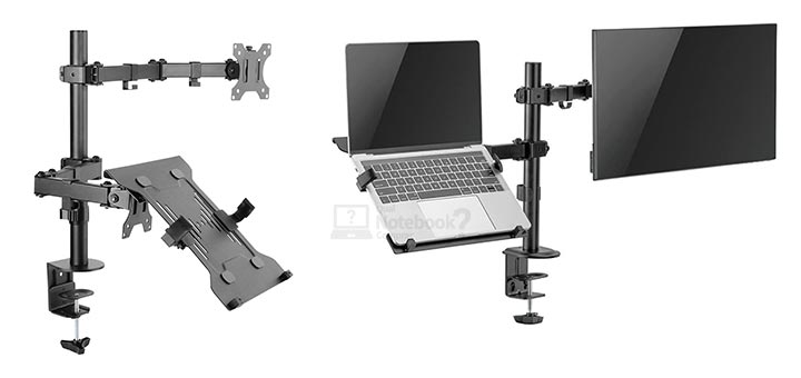 Suporte para monitor e notebook home office ergonomia