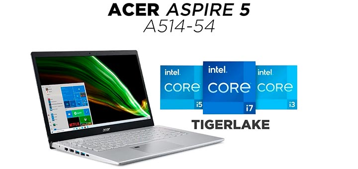 Unboxing notebook Acer Aspire 5 A514-54-368P familia grande Intel Core i3 i5 i7 placa de video integrada dedicada
