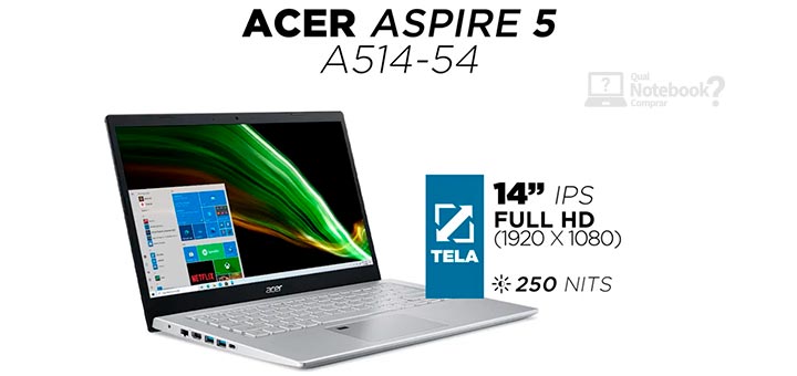 Unboxing notebook Acer Aspire 5 A514-54-368P tela IPS Full HD 3