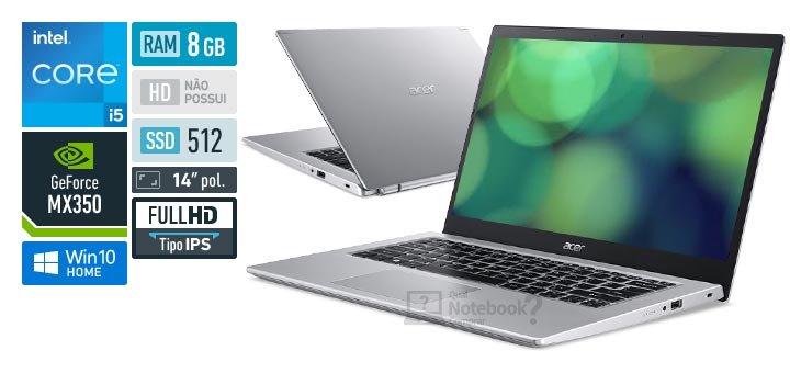 Acer Aspire 5 A514-54G-57KF Intel Core i5 11th RAM 8 GB SSD 512 GB Nvidia GeForce MX350 Full HD IPS