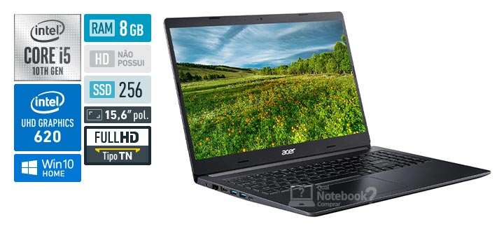 Acer Aspire 5 A515-54-55L0 Intel Core i5 10th RAM 8 GB SSD 256 GB