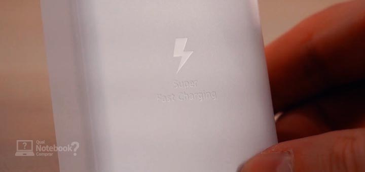 Unboxing Samsung Galaxy Book Pro 360 2 em 1 carregador super fast charging