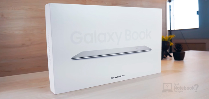 Unboxing notebook Samsung Galaxy Book Pro caixa branca