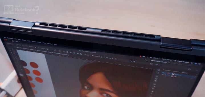 review Lenovo Yoga 7i 82LW0001BR saida de ar