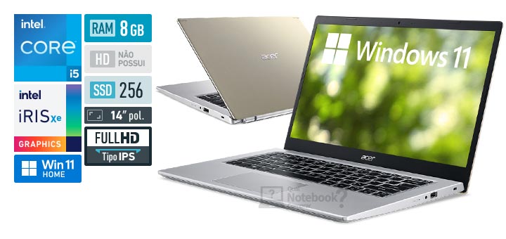 Acer Aspire 5 A514-54-52TY Intel Core i5 11th RAM 8 GB SSD 256 Intel Iris Xe Graphics 14 Full HD IPS Windows 11
