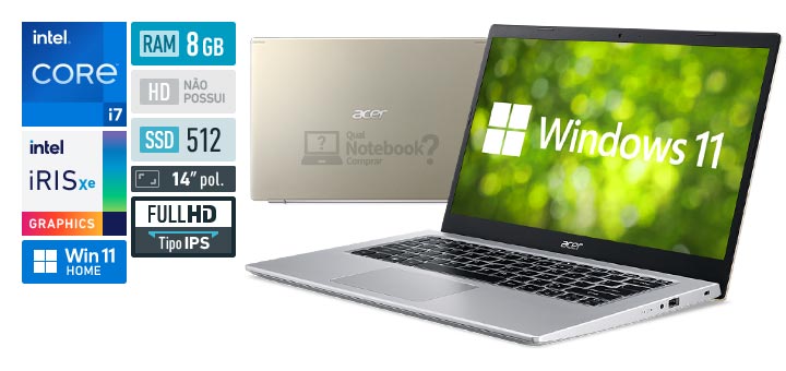 Acer Aspire 5 A514-54-789C Intel Core i7 11th RAM 8 GB SSD 512 GB Intel Iris Xe Graphics Full HD IPS Windows 11