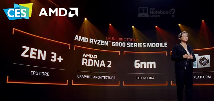 Novidades notebooks CES 2022 AMD novos Ryzen 6000 Rembrandt