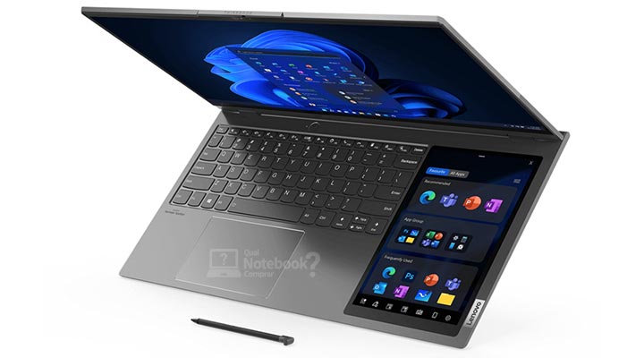 Novidades notebooks CES 2022 Lenovo ThinkBook Plus Gen 3 segunda tela