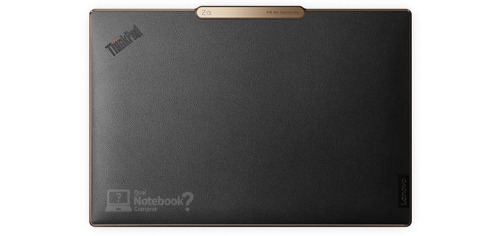 Novidades notebooks CES 2022 Lenovo ThinkPad Z Series couro vegano tampa bronze e preto