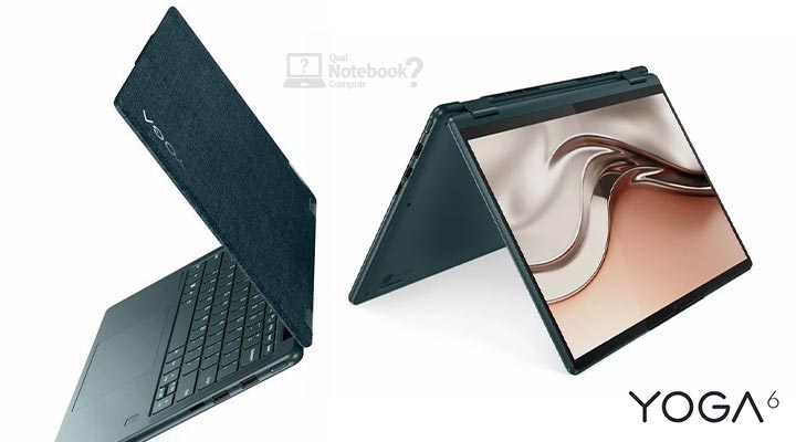 Novidades notebooks CES 2022 Lenovo Yoga 6 premium ultrafino AMD