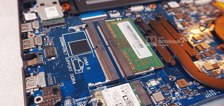 Review Dell Inspiron 15 3000 i3501 pente memoria ram SODIMM DDR4 dual channel