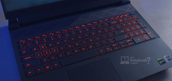 Review notebook gamer Dell G15-i1000-M10P teclado internacional retroiluminado laranja ou RGB