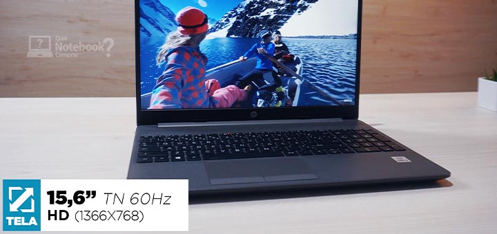 Unboxing HP 256 G8 tela painel 15 polegadas resolucao HD 1366 768 tipo TN