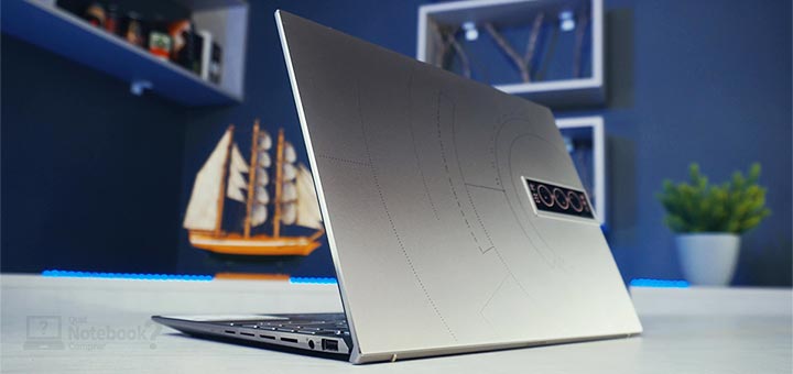 ASUS Zenbook 14X OLED Space Edition UX5401 - Tampa traseira e detalhes