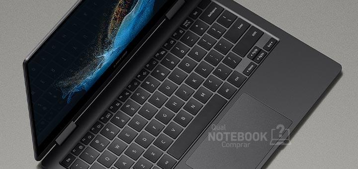 Notebook Samsung Book2 360 teclado retroiluminado