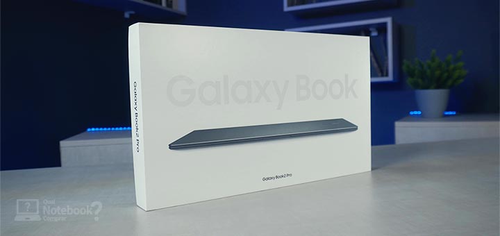 Notebook Samsung Galaxy Book2 Pro Caixa
