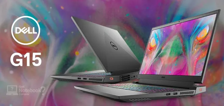 Dell G15 imagem de capa fundo colorido